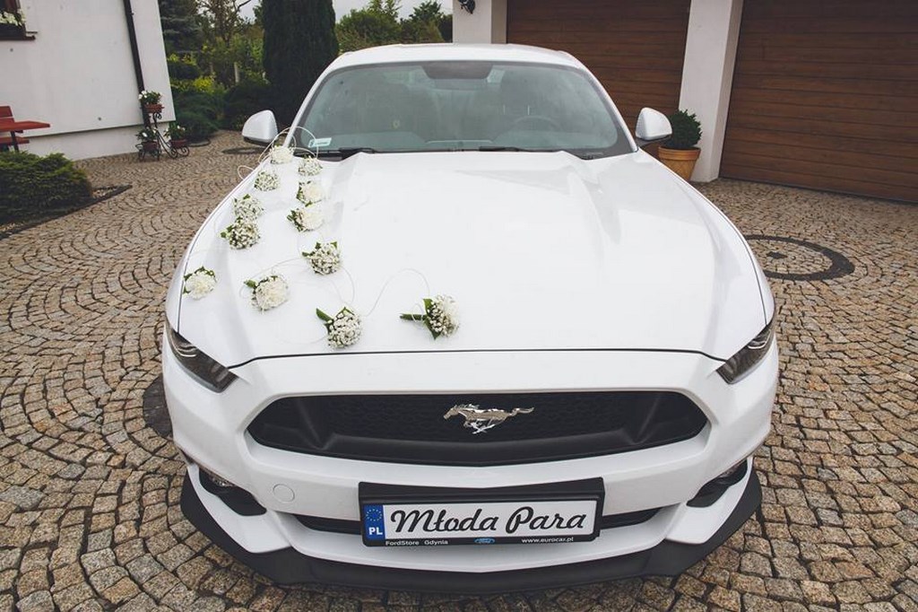 Biały Mustang do Ślubu